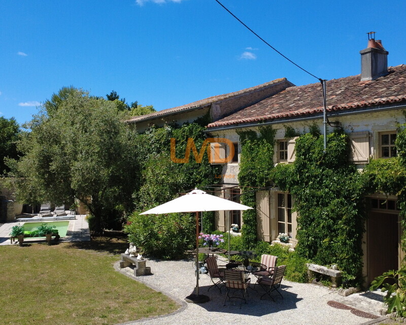 Maison de charme avec piscine et dépendances – 218 m² – (17400) - Dji 0012