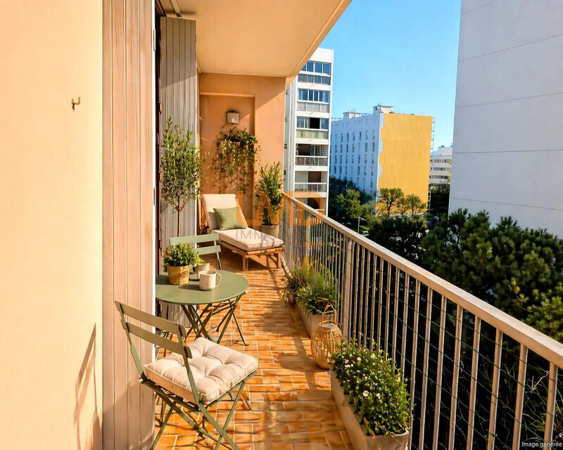 Appartement T5 avec terrasse - Balcon orienté Sud 13013