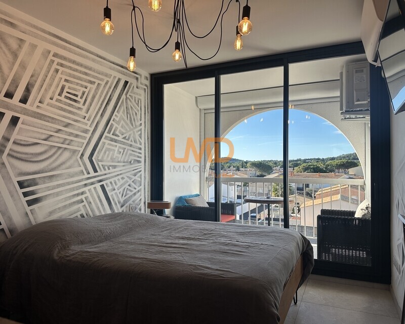 Village naturiste - Port-Soleil - Studio tout equipé refait à neuf. - Ps 8585 sejour lit