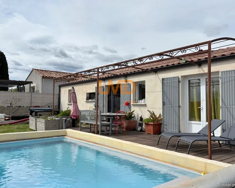 Villa plain pied 2017 avec 3 chambres jardin et piscine pool house - Maison de plain pied a acheter sur AIgremont