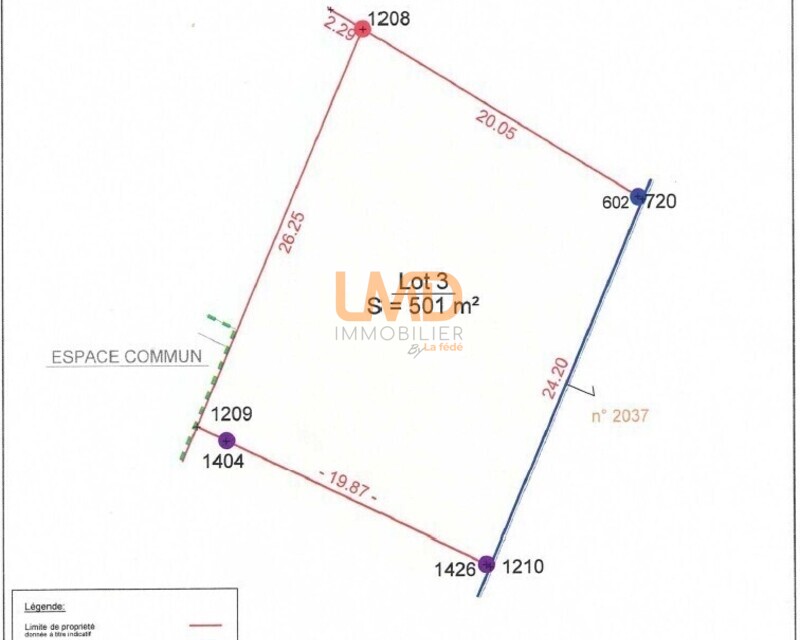 Terrain à Rieux Volvestre de 500 m² - Lot 3