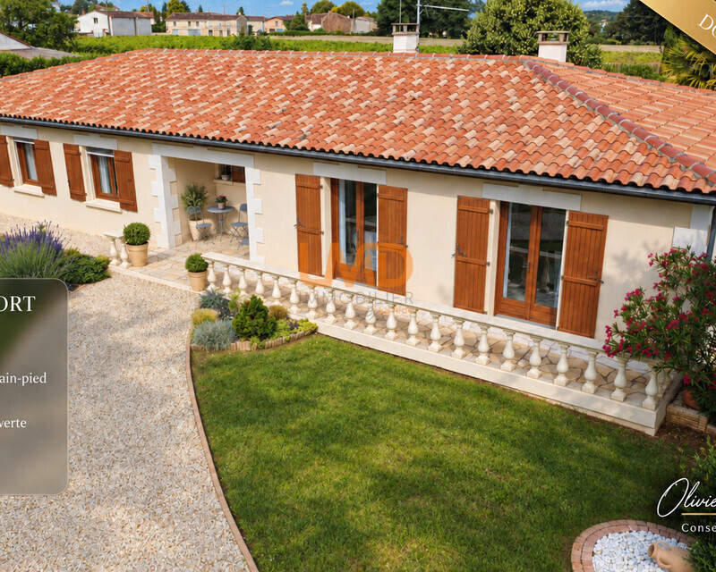 Maison à Burie (17770) Maison plain-pied de 177 m², 5 chambres  - Burie