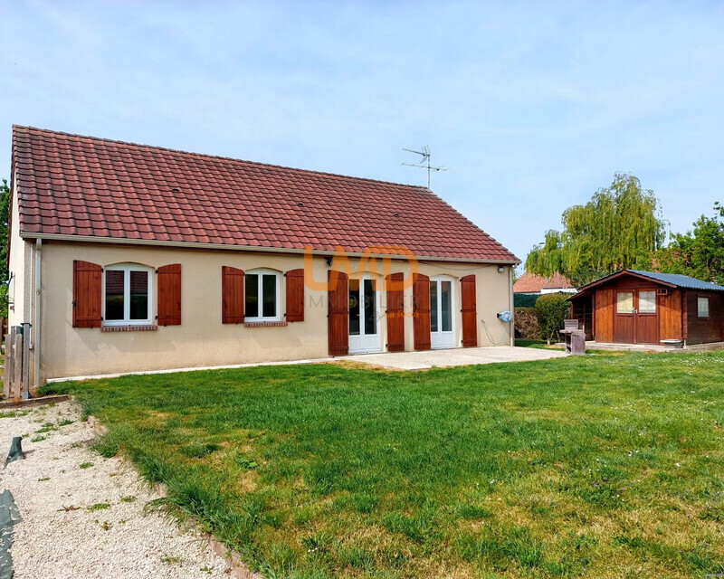 Bray sur Seine, maison 4 chambres, garage, terrain 990m² - Façade arr R1