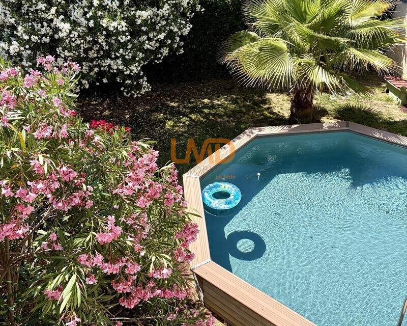 5 mn de Nîmes, 132 m2, 5 pièces, jardin méditerranéen, garage, DPE B/A - vue jardinb à l'abris des regards