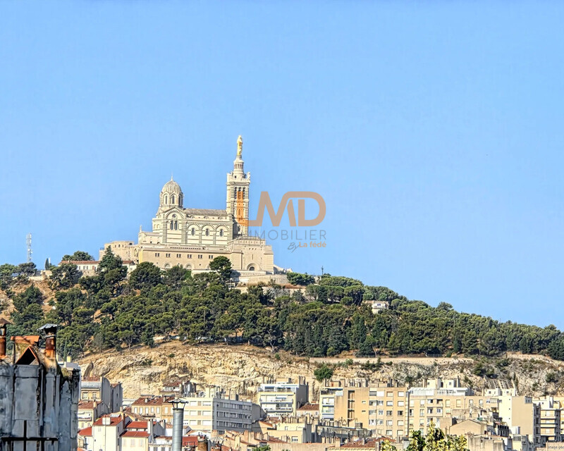 Appartement T3 Perrin Solliers / Lieutaud 13006 Marseille - Vue Notre Dame de la Garde