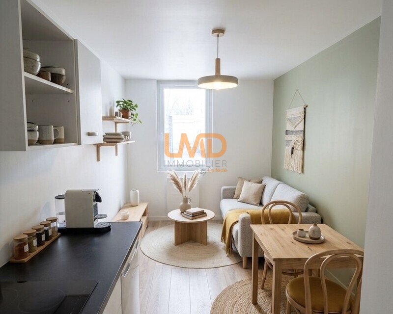 Appartement studio  - Cuisine sejour 3